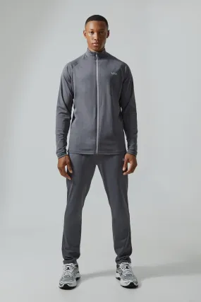 Man Active Funnel Neck Tracktop Tracksuit