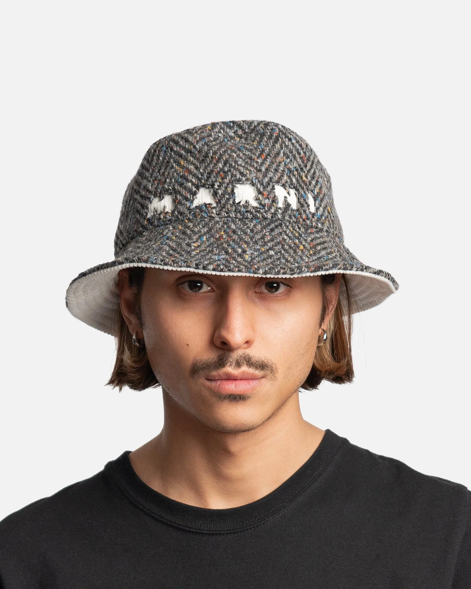 Marni Wool Bucket Hat in Pigeon