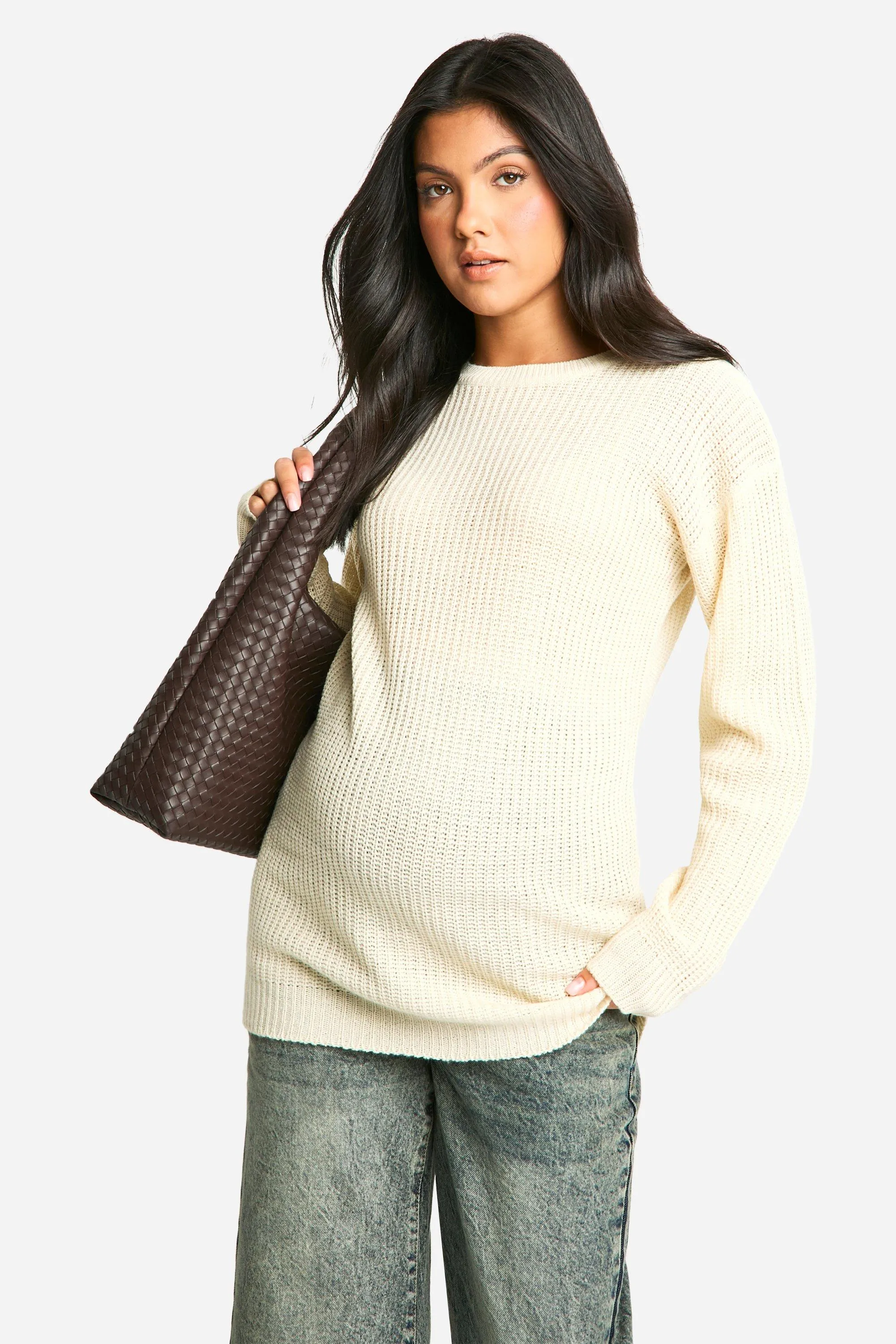 Maternity Crew Neck Jumper