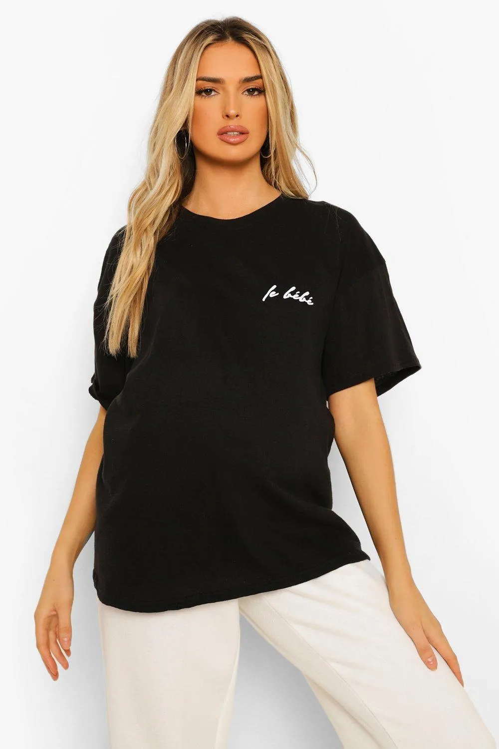 Maternity 'Le Bebe' Graphic T-Shirt