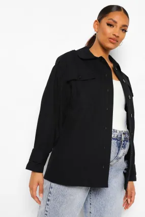 Maternity Puff Sleeve Shacket