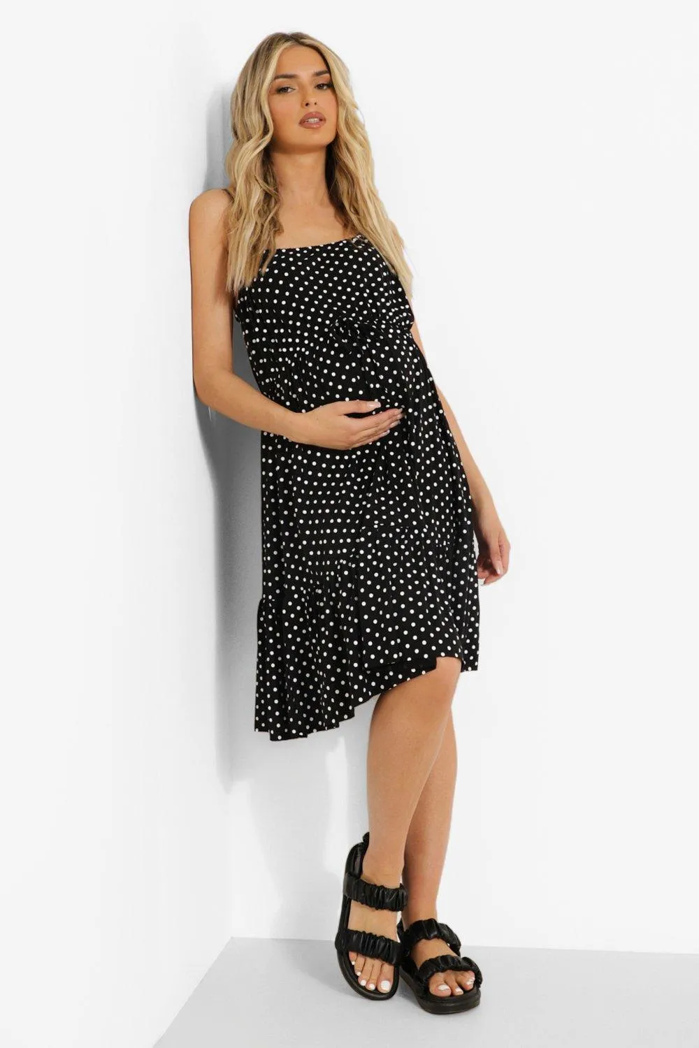 Maternity Strappy Smock Sundress