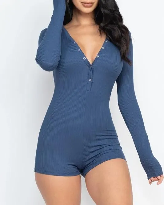 Maya Long Sleeve Romper