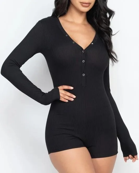 Maya Long Sleeve Romper