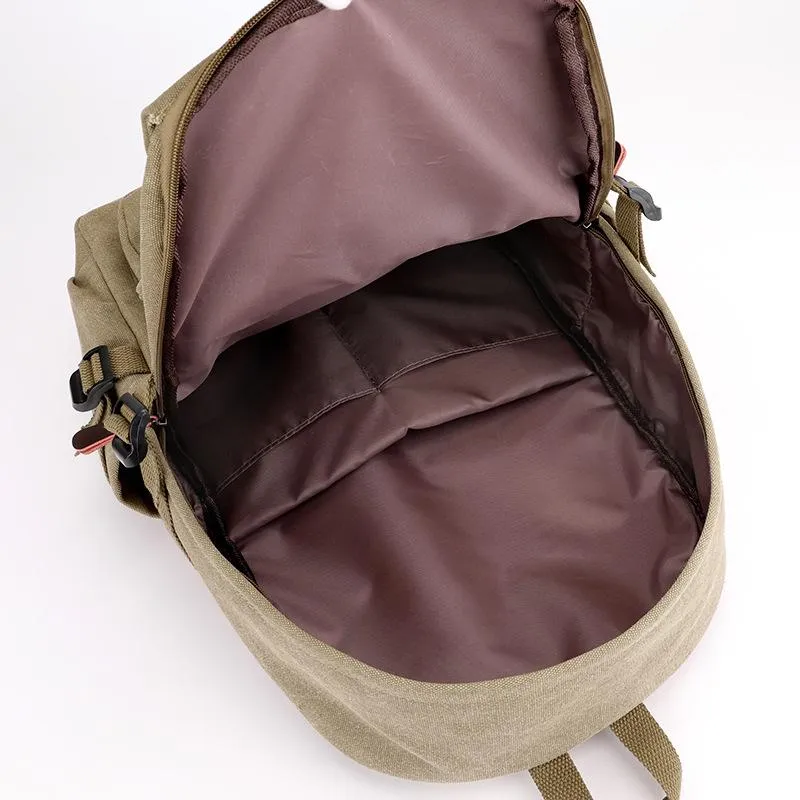 Men's Casual Canvas Multifunctional Backpack 28474514M