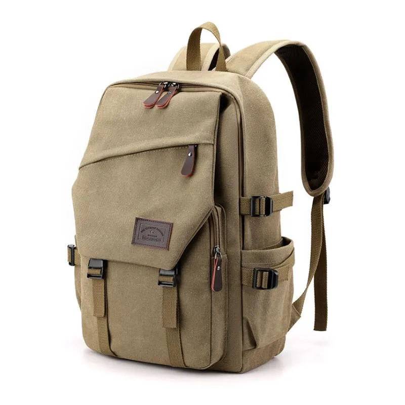 Men's Casual Canvas Multifunctional Backpack 28474514M