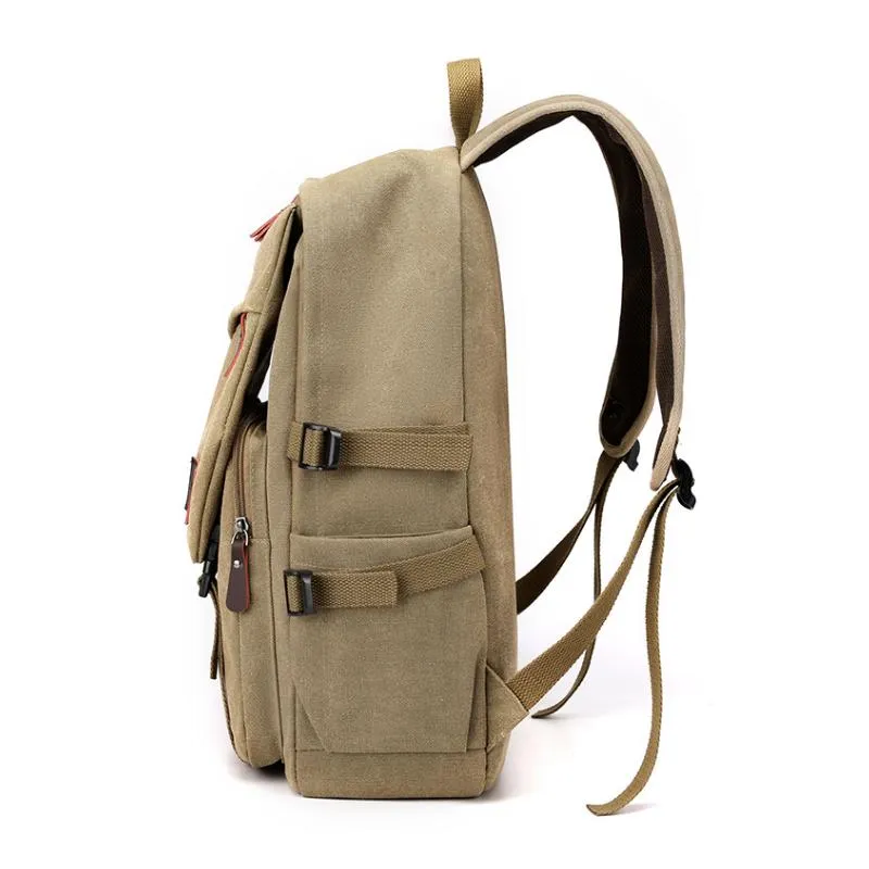 Men's Casual Canvas Multifunctional Backpack 28474514M