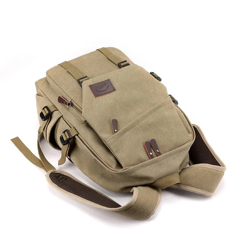 Men's Casual Canvas Multifunctional Backpack 28474514M