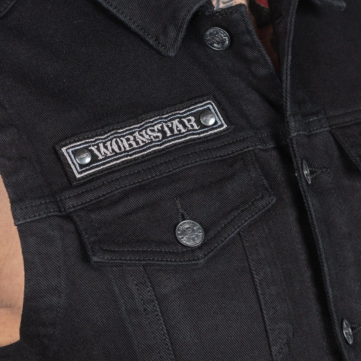 men's vest WORNSTAR - Idolmaker Waxed Denim - WSGV-IMKWX  -  Metal-shop