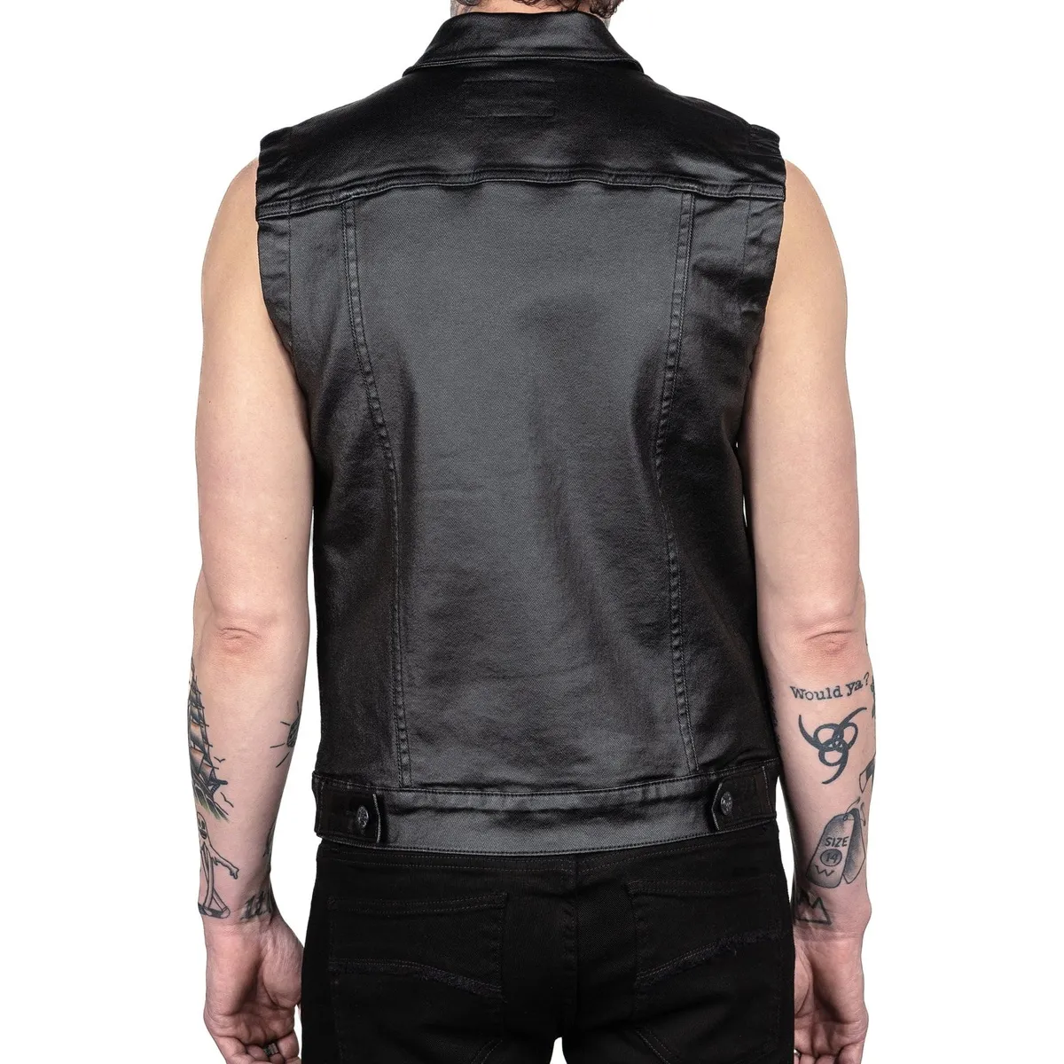 men's vest WORNSTAR - Idolmaker Waxed Denim - WSGV-IMKWX  -  Metal-shop