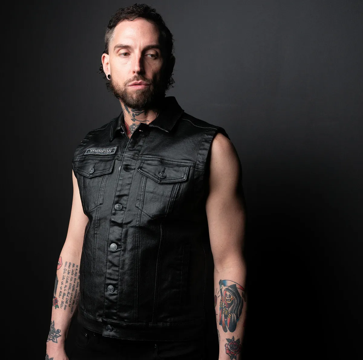 men's vest WORNSTAR - Idolmaker Waxed Denim - WSGV-IMKWX  -  Metal-shop