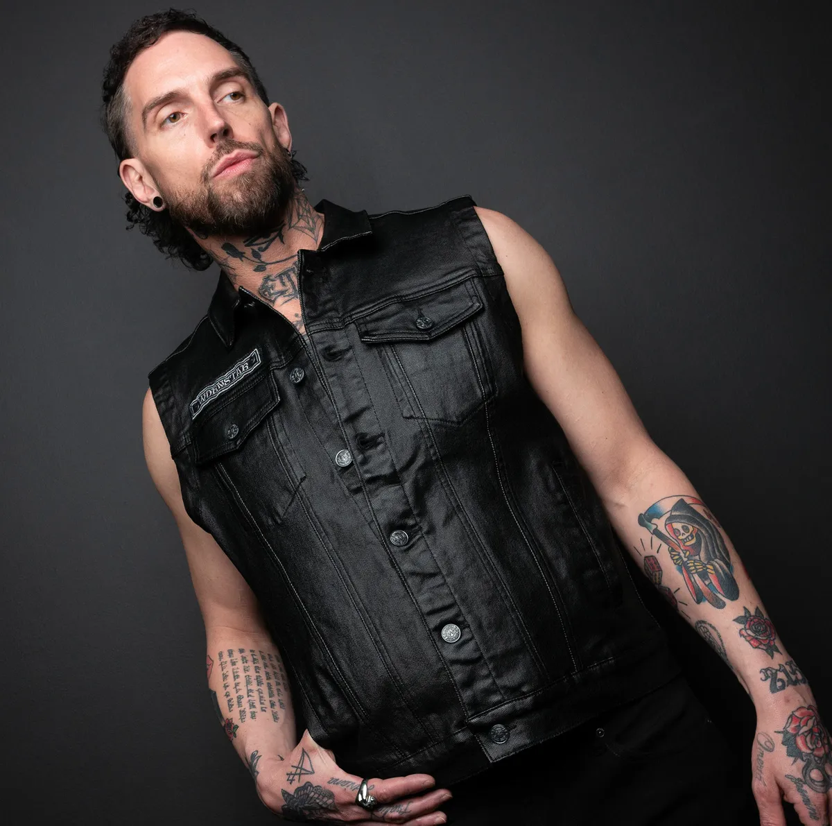 men's vest WORNSTAR - Idolmaker Waxed Denim - WSGV-IMKWX  -  Metal-shop