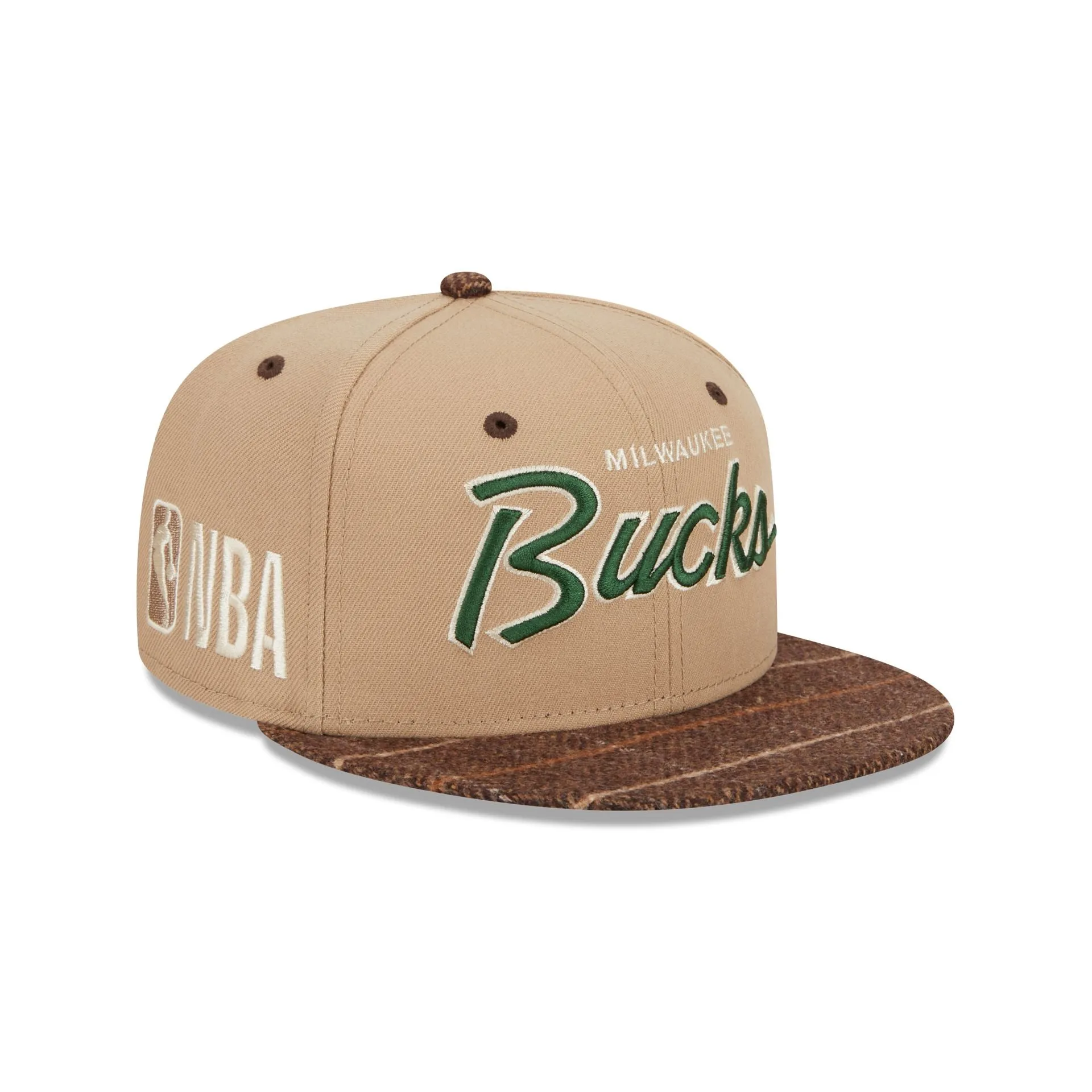 Milwaukee Bucks Traditional Check 9FIFTY Snapback Hat