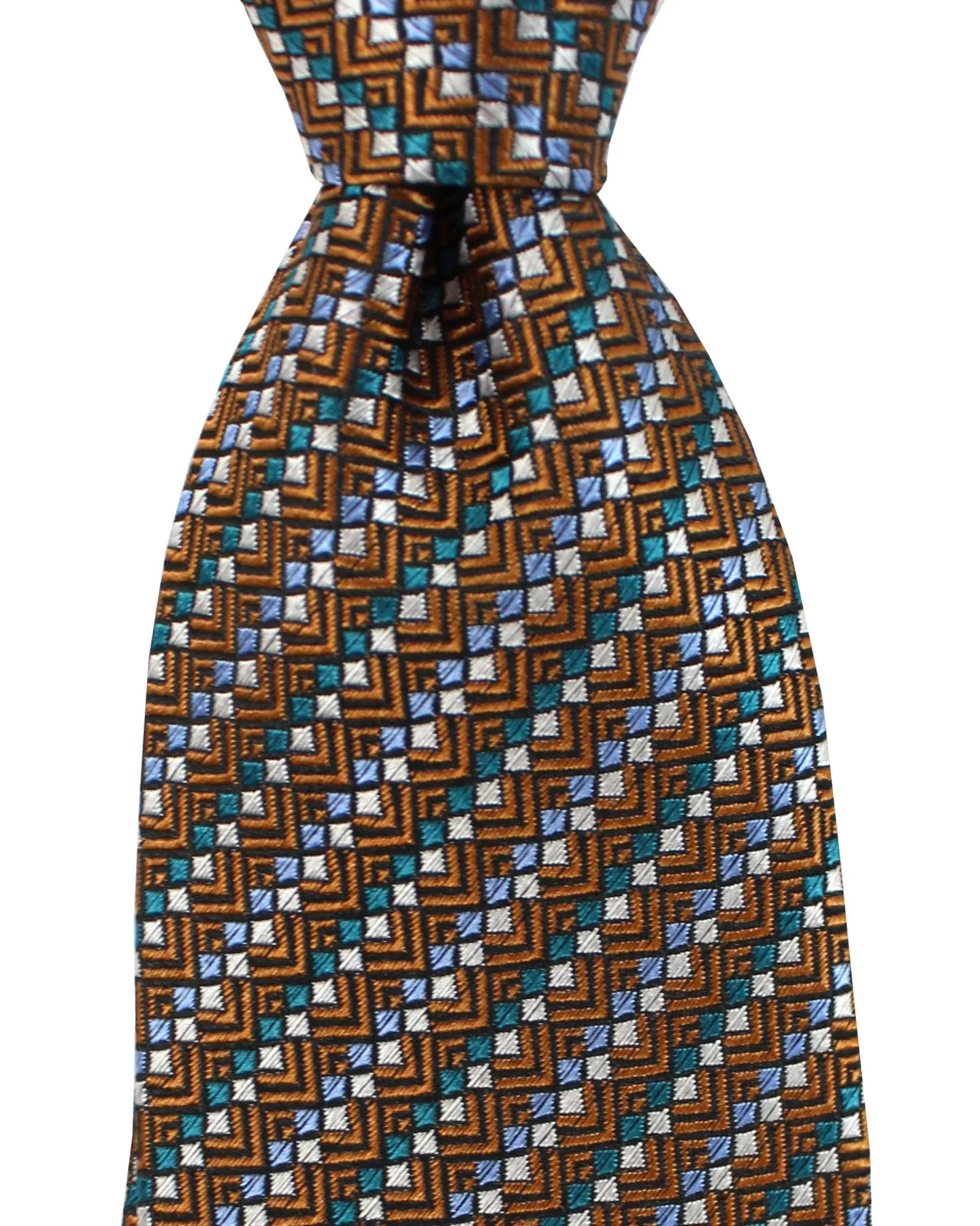 Missoni Necktie Brown Zig Zag Stripes Design