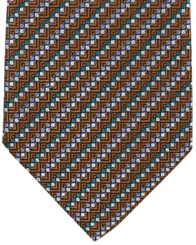 Missoni Necktie Brown Zig Zag Stripes Design