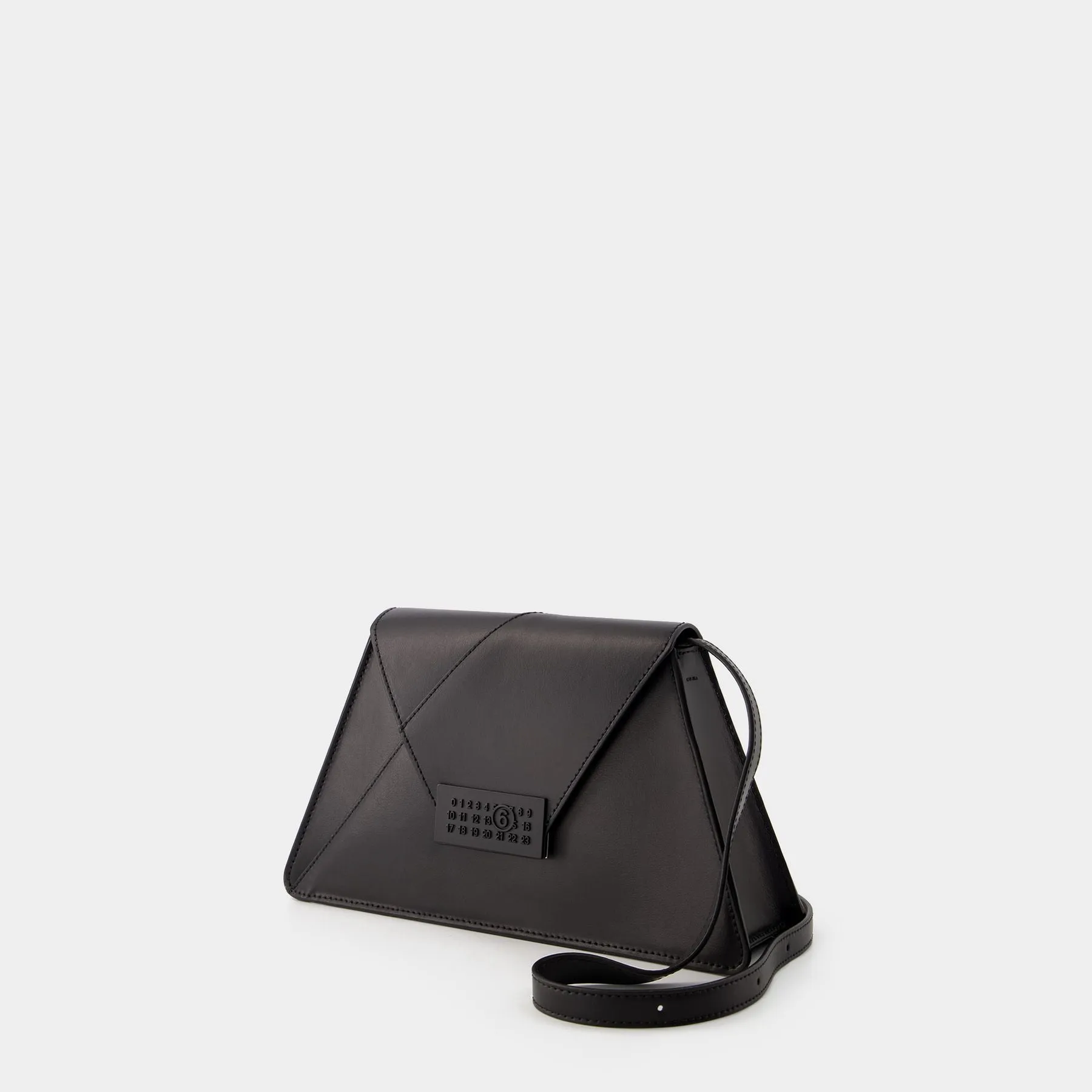 MM6 Maison Margiela  Numbers Medium Hobo Bag - MM6 Maison Margiela - Leather - Black