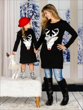 Mommy And Me Family Matching Deer Tunic Dress