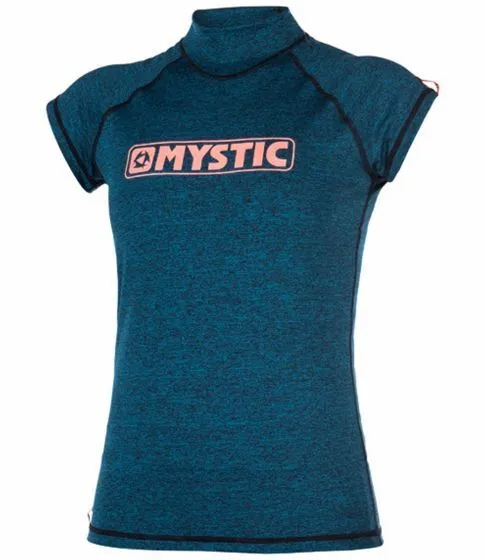 Mystic Star Womens Short Sleeve Rash Vest - Teal