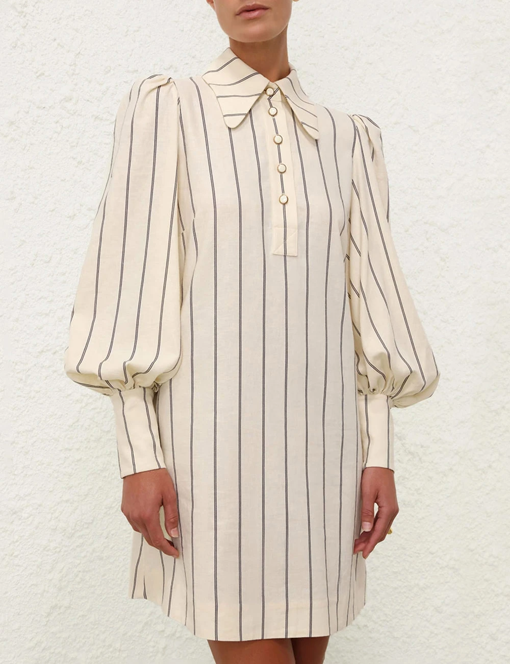 --Natura Stripe Tunic Dress-