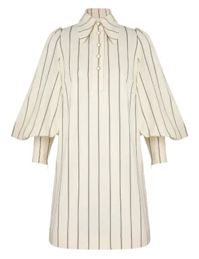 --Natura Stripe Tunic Dress-