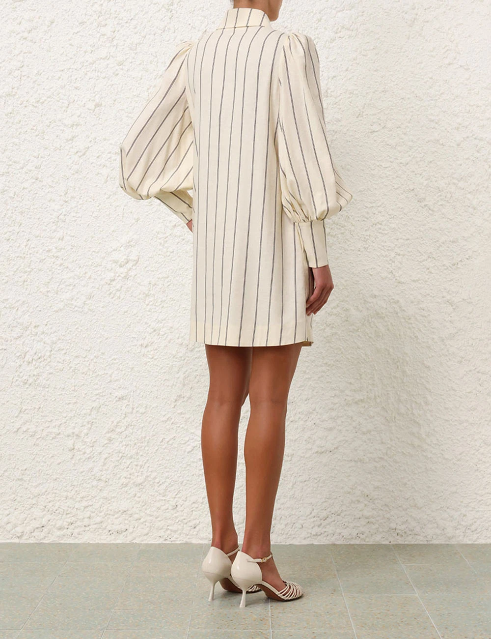 --Natura Stripe Tunic Dress-