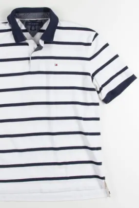 Navy Striped Tommy Polo Shirt