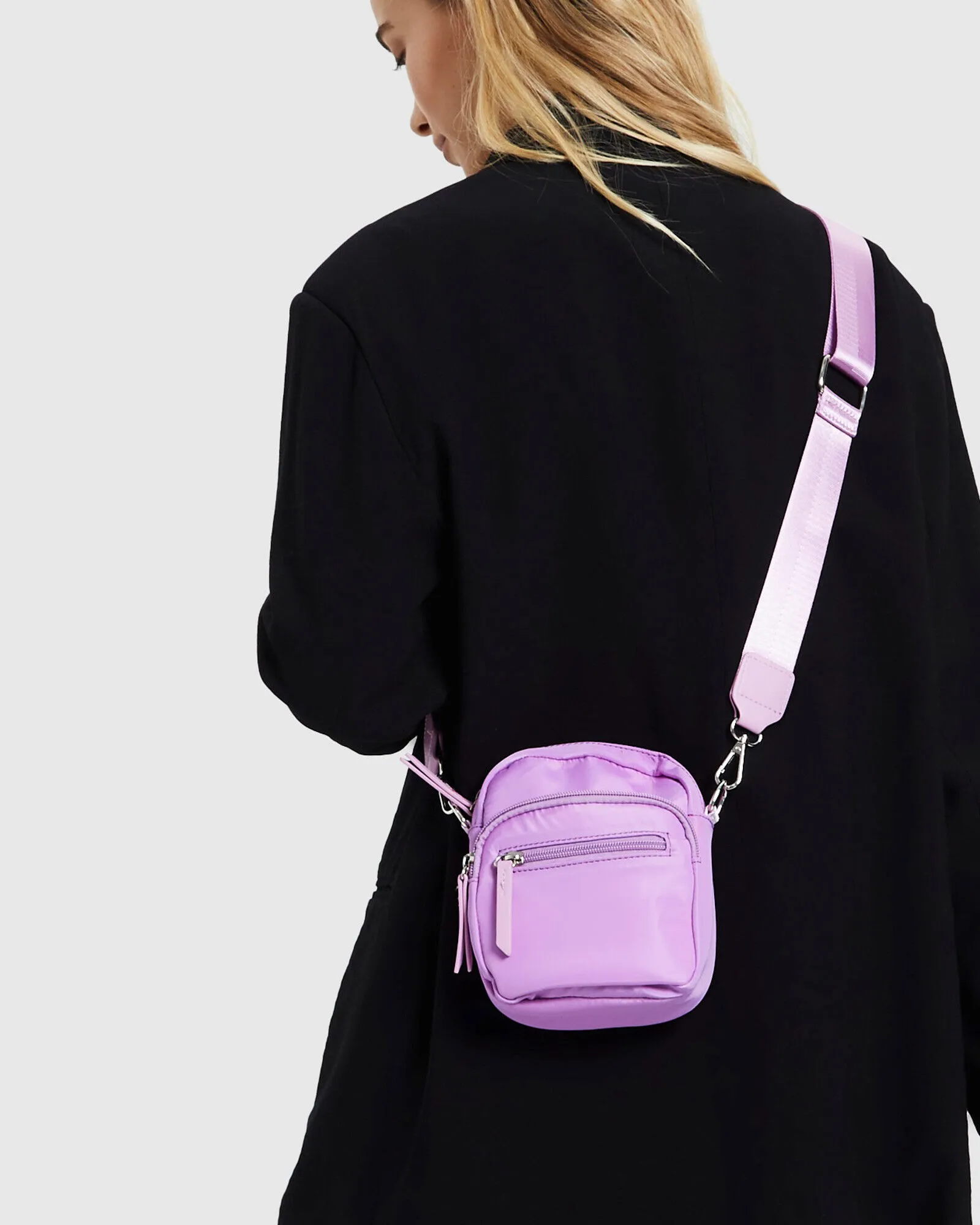 Neon Hart Jesse Nylon Cross Body Bag Purple