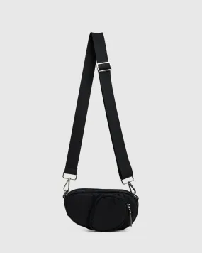 Neon Hart Kylie Kidney Nylon Cross Body Bag Black