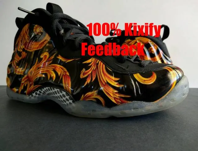 Nike black supreme foamposite 652792 001 free shipping