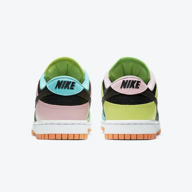 Nike dunk low se (free.99 black/ multi-color/ black/ dark chocolate/ copa/ pink foam) men us 8-13 dh