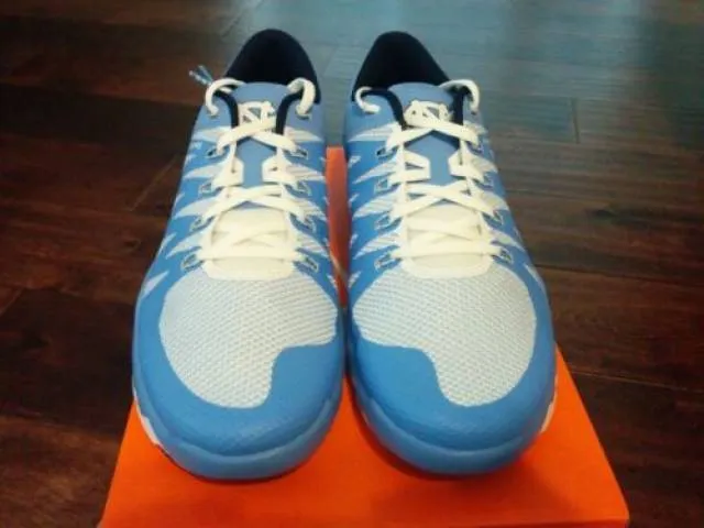 Nike Free 5.0 V6 North Carolina Blue Tarheels UNC Train ...