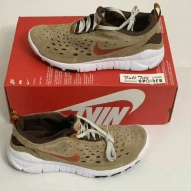 Nike free run trail dk driftwood/dark russet men’s size 8.5 cw5814-200