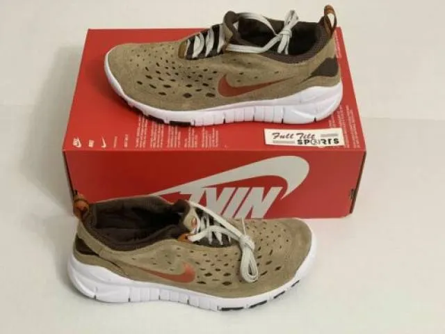 Nike free run trail dk driftwood/dark russet men’s size 8.5 cw5814-200