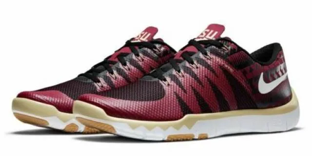 Nike free trainer 5.0 v6 amp florida state seminoles fsu workout pe college 11.5