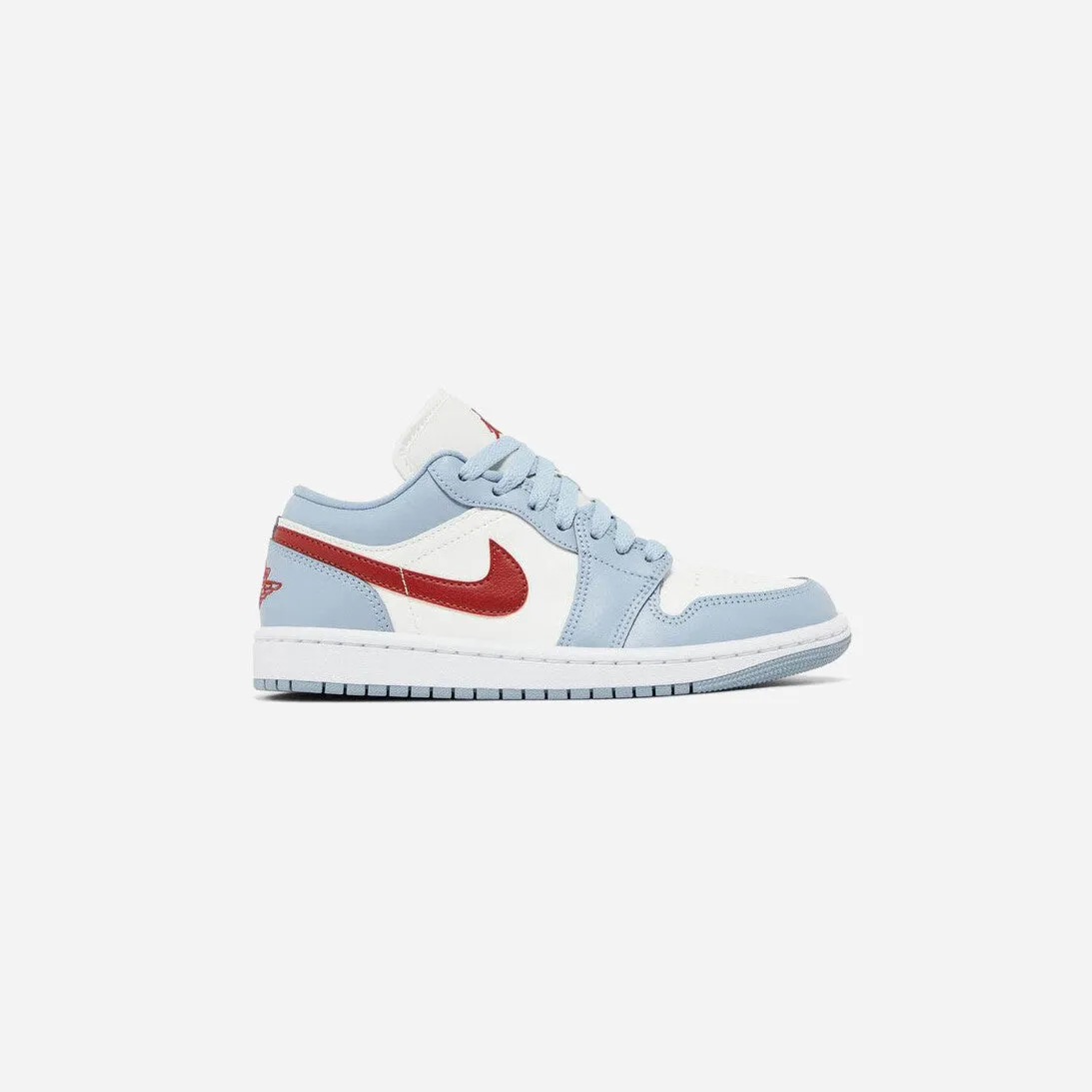 NIKE  JORDAN 1 LOW BLUE WHISPER DUNE RED