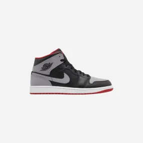 NIKE  JORDAN 1 MID BRED SHADOW