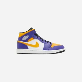 NIKE  JORDAN 1 MID LAKERS