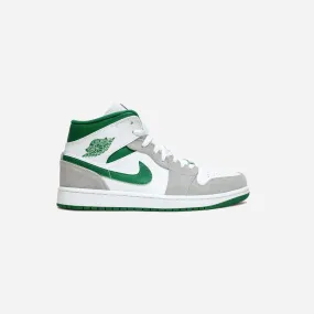 NIKE  JORDAN 1 MID SE GREY GREEN