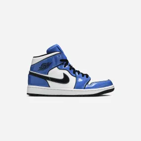 NIKE  JORDAN 1 MID SIGNAL BLUE