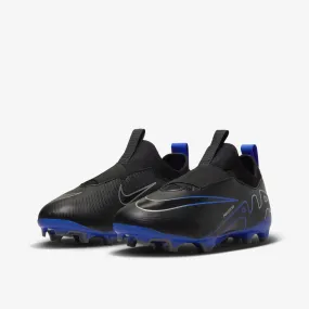 Nike Junior Zoom Mercurial Vapor 15 Academy FG Soccer Cleats | Black Pack