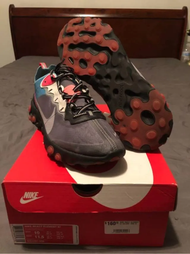 Nike React Element 87 Solar Red 10