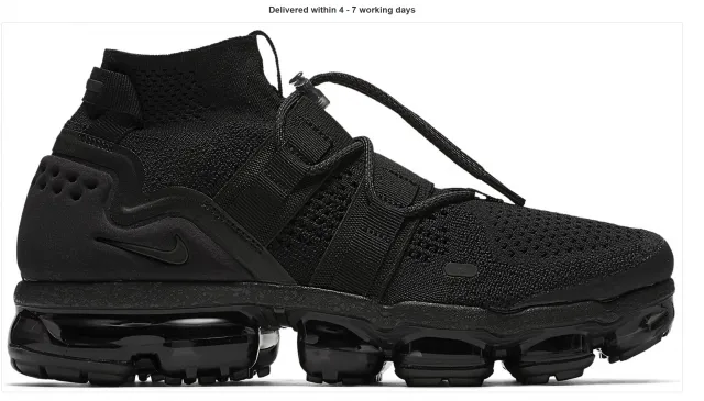 Nike vapor max utility triple black