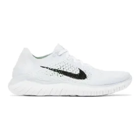 Nike women's free rn flyknit 2018 (white platinum/ white/ black/ pure platinum) sizes 5-12 942839-10