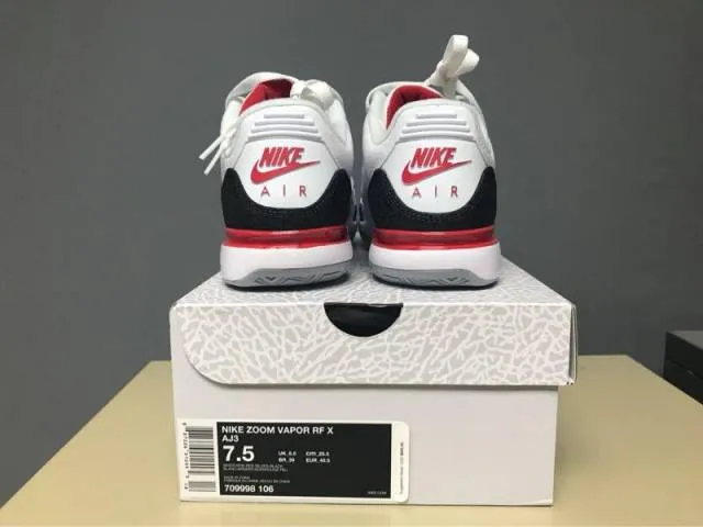 Nike zoom vapor rf aj3 fire red size 7.5 from kith.com