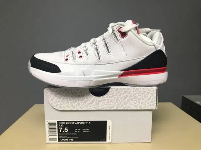 Nike zoom vapor rf aj3 fire red size 7.5 from kith.com