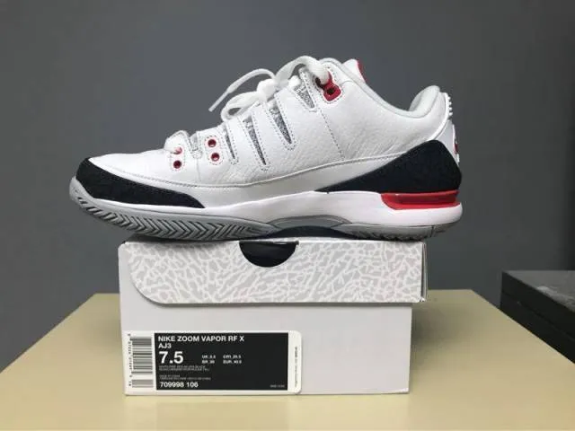 Nike zoom vapor rf aj3 fire red size 7.5 from kith.com