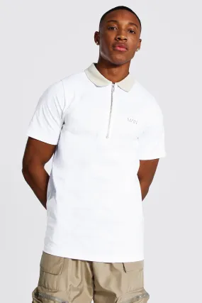 Original MAN Polo With Contrast Collar