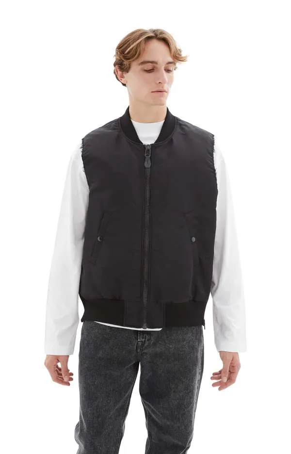 Oversized MA1 Vest - Black