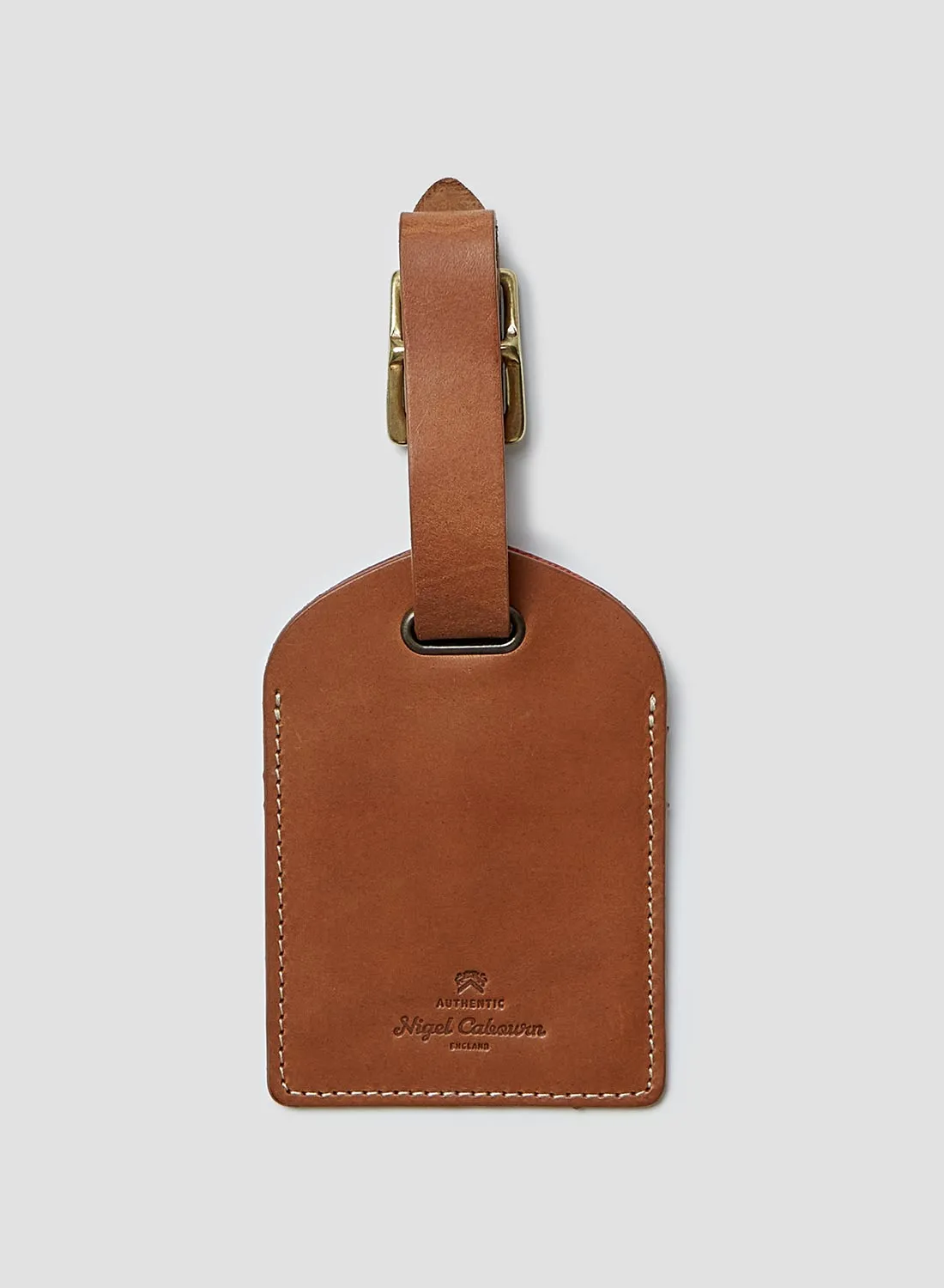 Passport Cover & Luggage Tag Leather Set in Tan