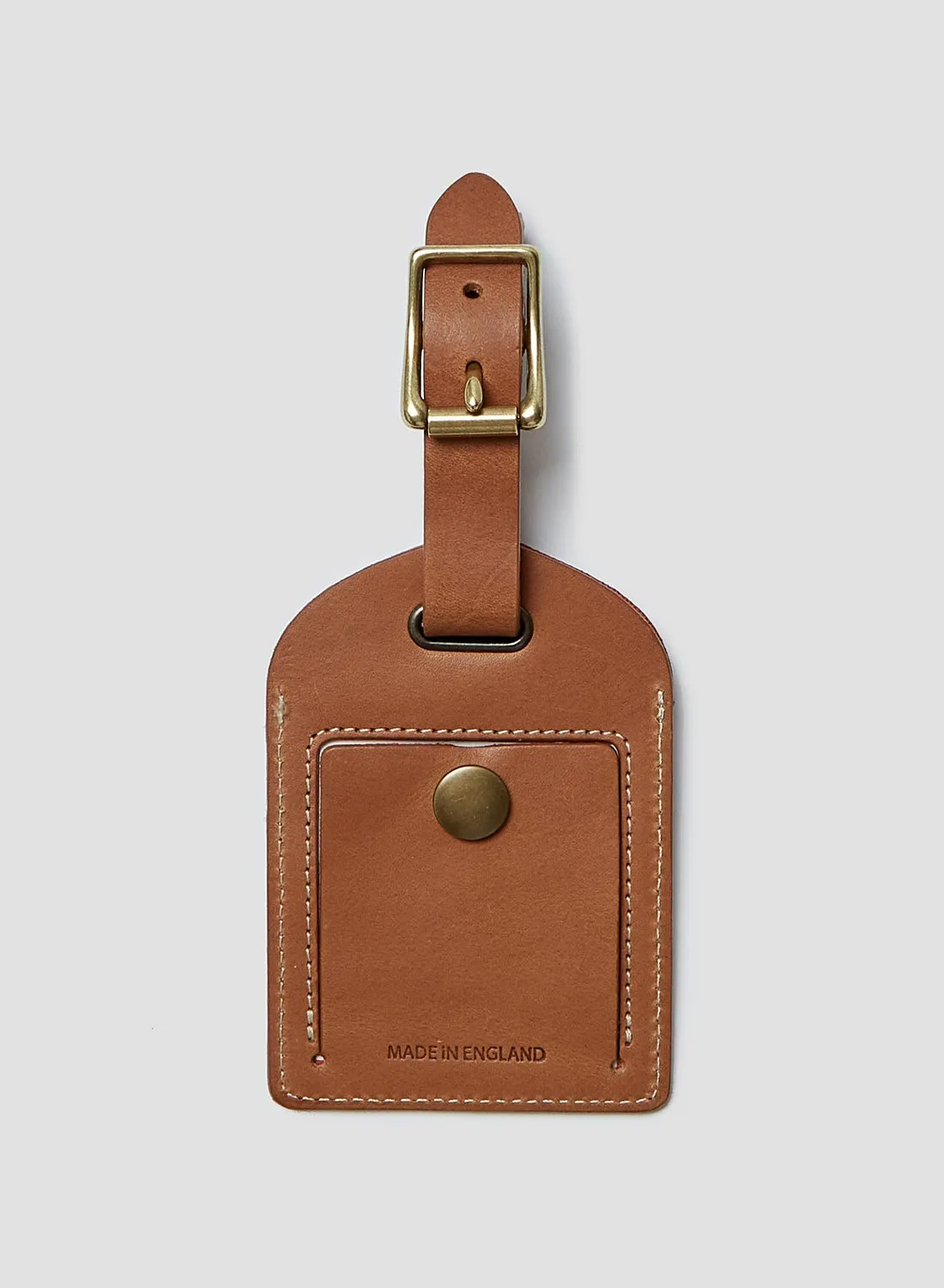 Passport Cover & Luggage Tag Leather Set in Tan